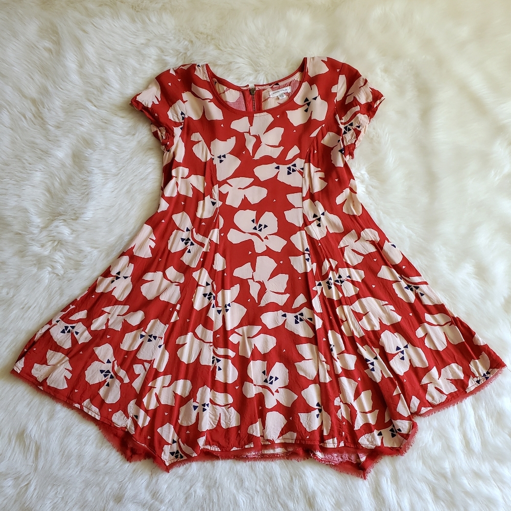 Urban Outfitters Silence + Noise Witchy Red Floral Mini Dress Size XS - Picture 6 of 13